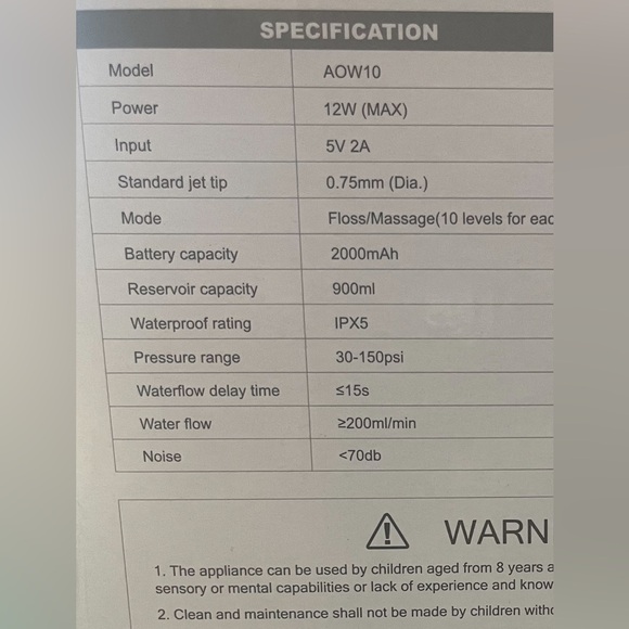 Oral Aerator Water Floss, Brand Coslus. - Picture 4 of 5